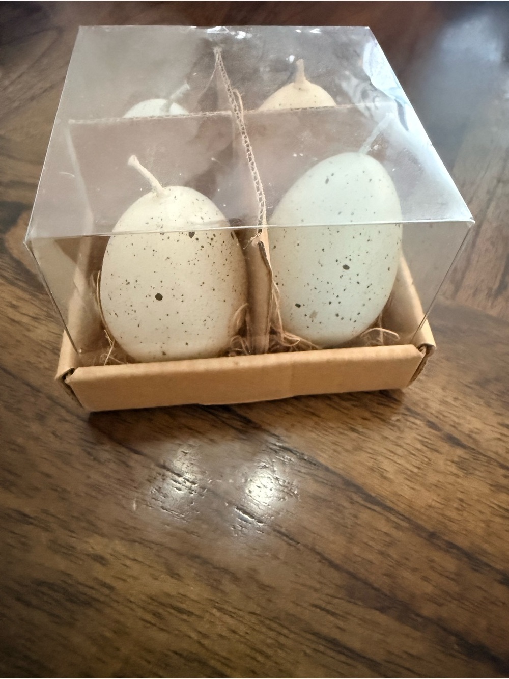 Speckled egg candles-NEW